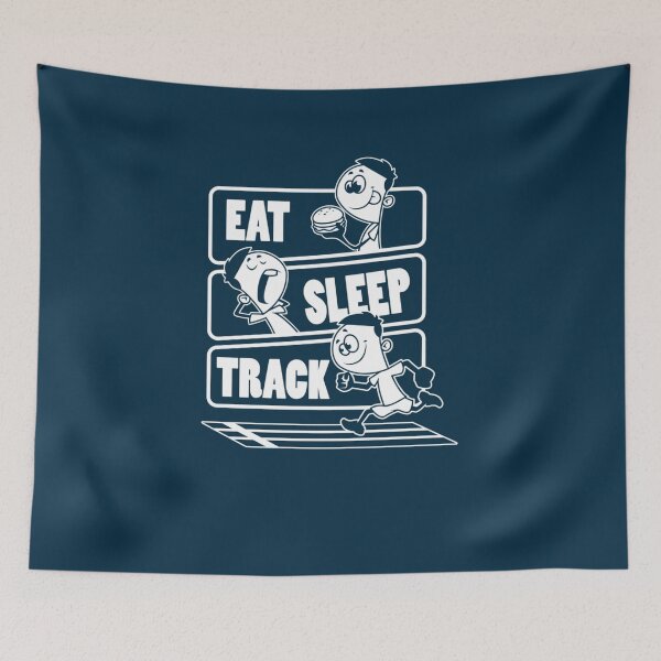 Item preview, Eat Sleep Track - Track and field Athletic Contests Gift graphic   designed and sold by Densonone.