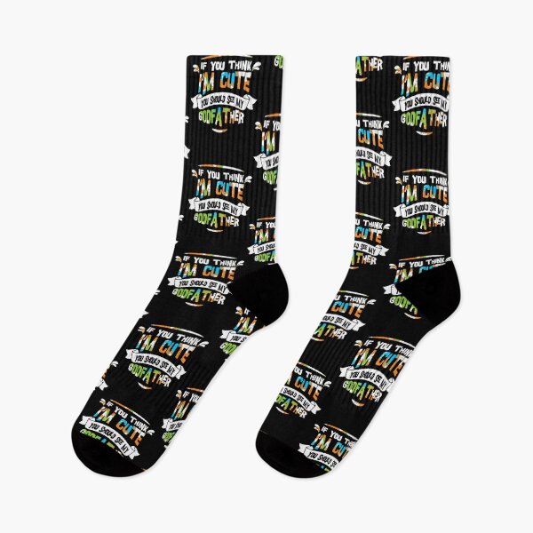Item preview, Kids If You Think I'm Cute You Should See My Godfather designed and sold by NacheezeCloth.