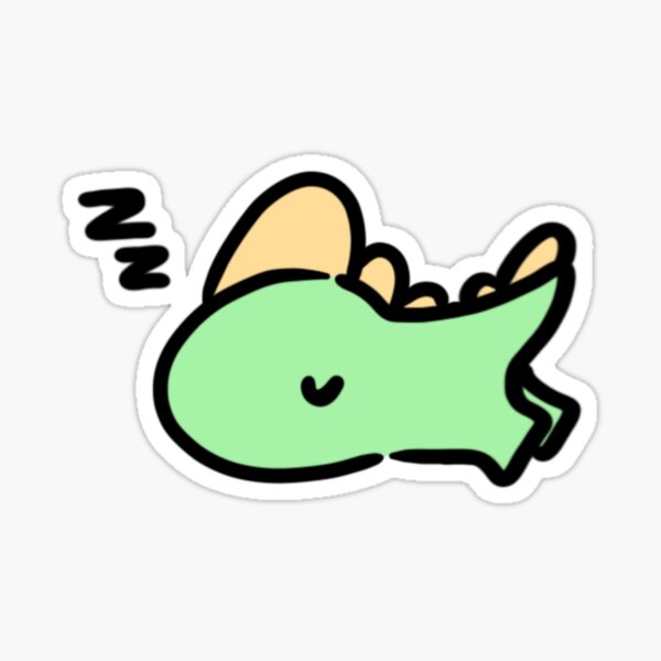 Sleepy Dino  Sticker
