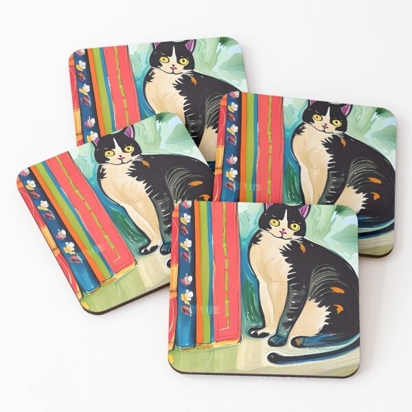 Item preview, Bookish Cat Aesthetic - Cat On A Bookshelf designed and sold by Wiss2Arts.