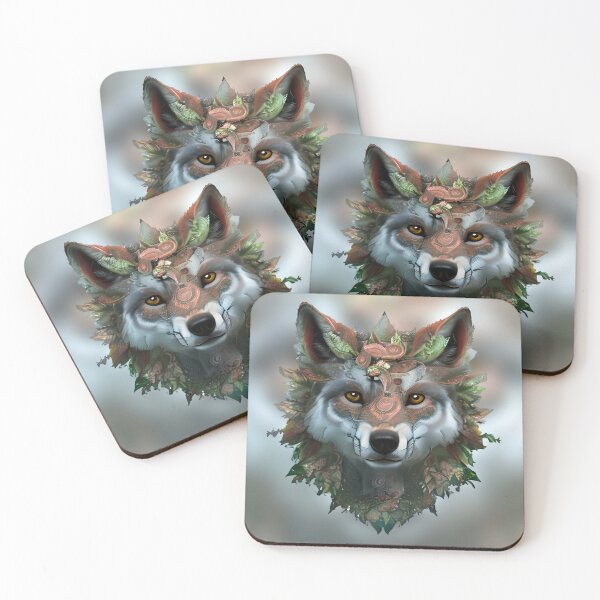 Item preview, WOLF SHAMAN of the Wild Woods designed and sold by MoodyMuseArt.