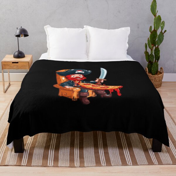 Item preview, Pirate eating pizza designed and sold by Thedigital91.