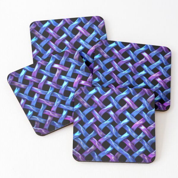 Item preview, purple and blue chain link pattern designed and sold by DanieWoods.