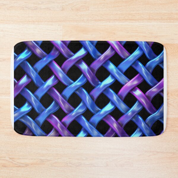 Item preview, purple and blue chain link pattern designed and sold by DanieWoods.