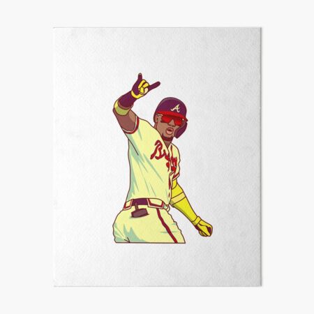 ozzie albies rise Art Board Print for Sale by mahascript