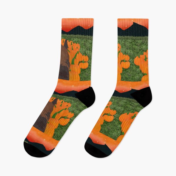 Item preview, Dog sitting in a pumpkin patch designed and sold by Artistkhg.