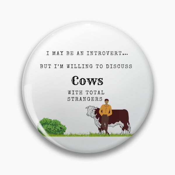 Item preview, I may be an introvert but…. Cows  designed and sold by scleverfarm.