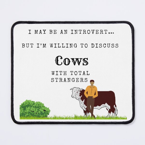 Item preview, I may be an introvert but…. Cows  designed and sold by scleverfarm.