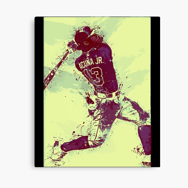  ZEVIT Ronald Acuna Jr 14 Canvas Poster Bedroom Decor Sports  Landscape Office Room Decor Gift Unframe-style 24x24inch(60x60cm): Posters  & Prints