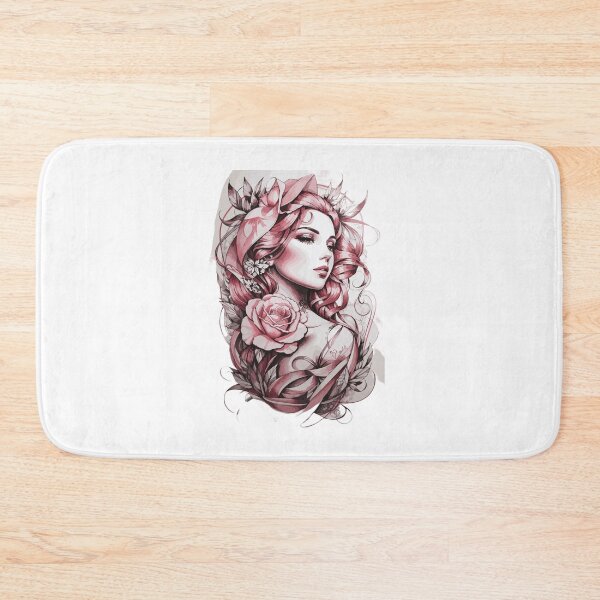 Item preview,  "Ethereal Elegance: Vectorized Sketch Tattoo" designed and sold by LoveSecrets.