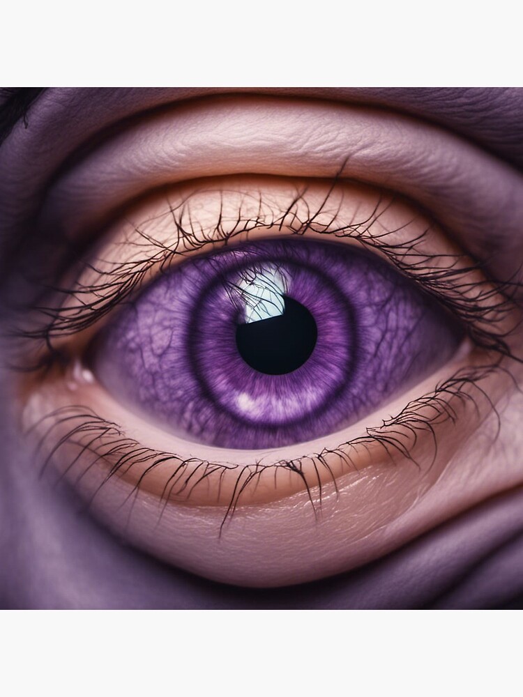 Thumbnail 5 of 5, Acrylic Block, Purple Eyeball. designed and sold by LenCarol.