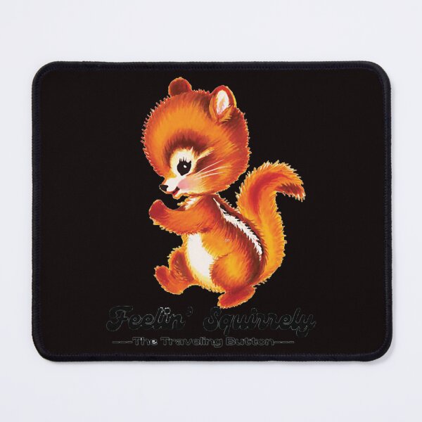 Item preview, Squirrelly Vintage Lover Biskit Traveling Button designed and sold by CAROLCOMPTON.