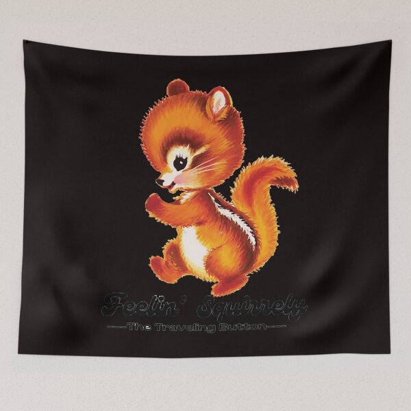 Item preview, Squirrelly Vintage Lover Biskit Traveling Button designed and sold by CAROLCOMPTON.