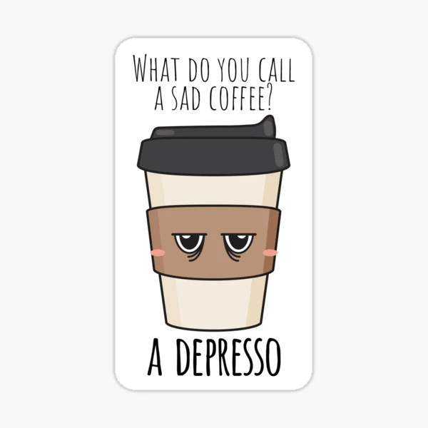 Depresso 17oz Large Latte Mug Cup - Funny Joke Coffee Espresso Depressing  Big