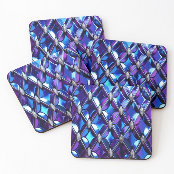 Item preview, purple and blue link pattern designed and sold by DanieWoods.