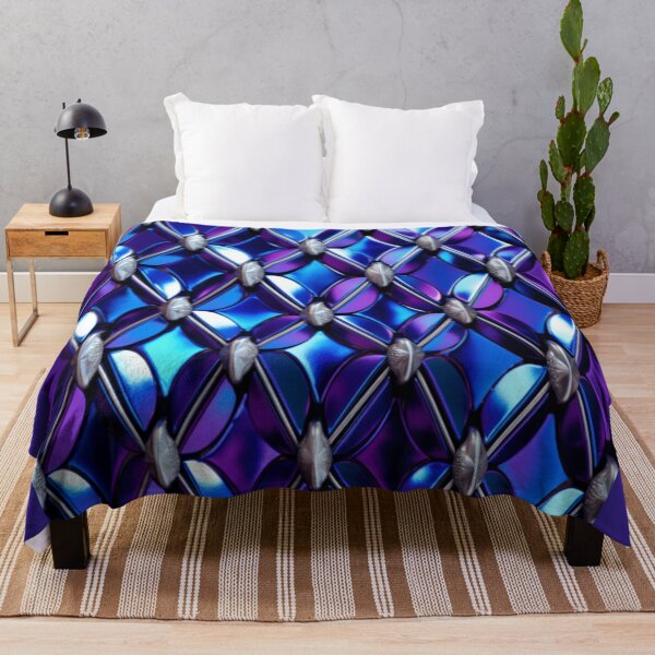 Item preview, purple and blue link pattern designed and sold by DanieWoods.
