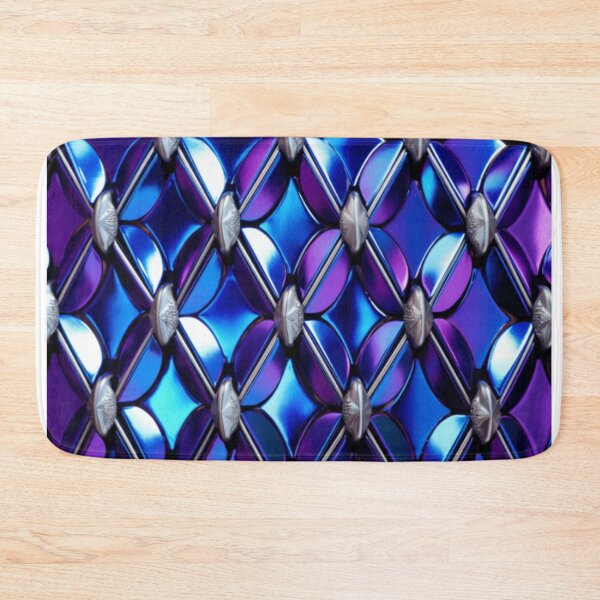 Item preview, purple and blue link pattern designed and sold by DanieWoods.