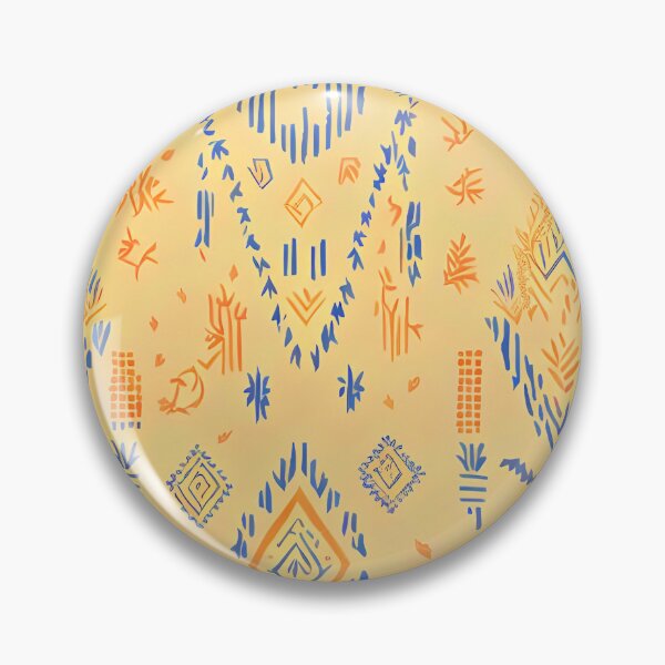 Item preview, Yellow tribal seamless pattern designed and sold by Jayjaynaenae.