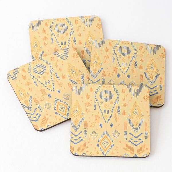 Item preview, Yellow tribal seamless pattern designed and sold by Jayjaynaenae.