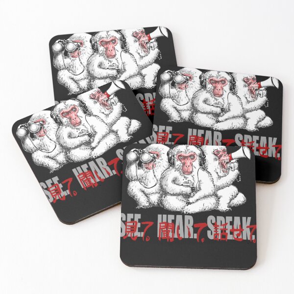Item preview, 3 Monkeys SEE. HEAR. SPEAK Kanji designed and sold by MakenzieLeannon.