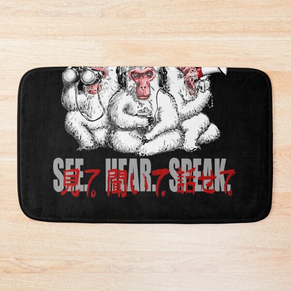 Item preview, 3 Monkeys SEE. HEAR. SPEAK Kanji designed and sold by MakenzieLeannon.