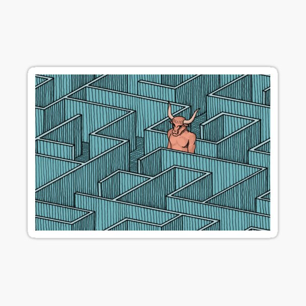 Minotaur's Maze Sticker