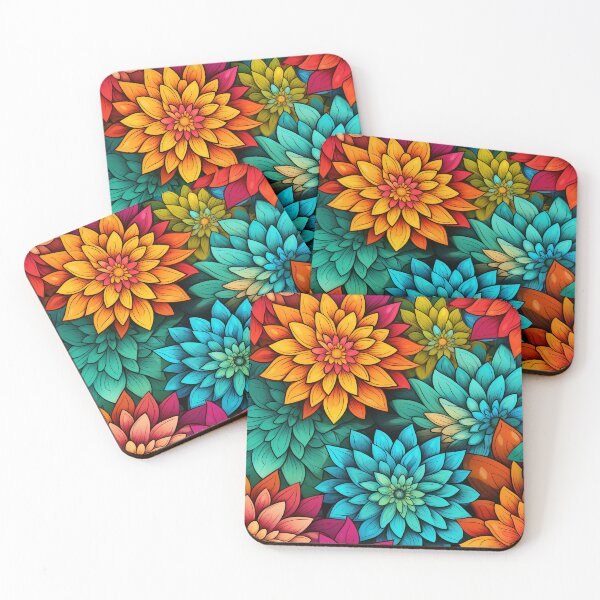 Item preview, Colorful Vibrant Floral Pattern designed and sold by ArcaneInk Graphics.