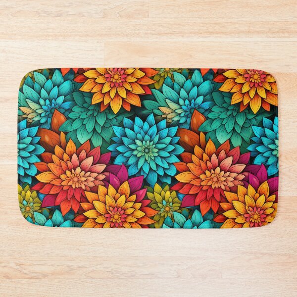 Item preview, Colorful Vibrant Floral Pattern designed and sold by ArcaneInk Graphics.
