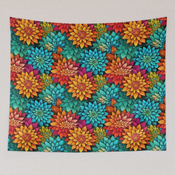 Item preview, Colorful Vibrant Floral Pattern designed and sold by ArcaneInk Graphics.