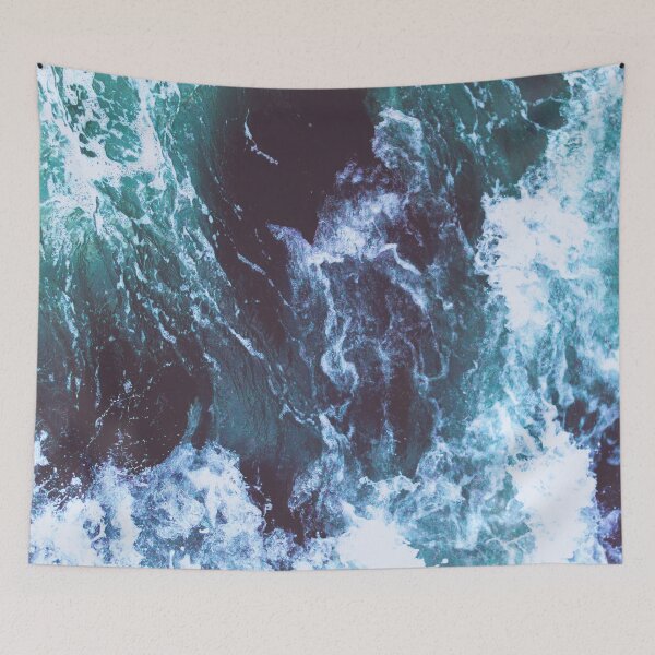 Item preview, Bright Blue Ocean Waves designed and sold by rebelstitch.