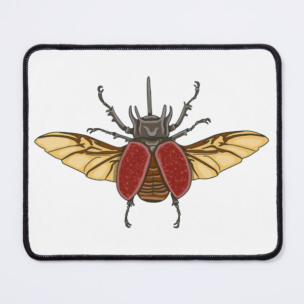 Item preview, Five horned rhinoceros beetle (Eupatorus gracilicornis) designed and sold by Artbychb.