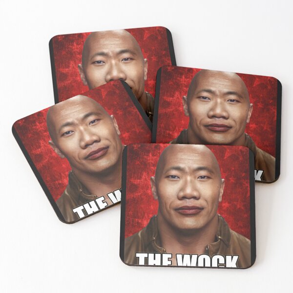 Item preview, The Wock Meme Dwayne the Wok Johnson John Xina chinese social credit Bing Chilling designed and sold by CareyBednar.