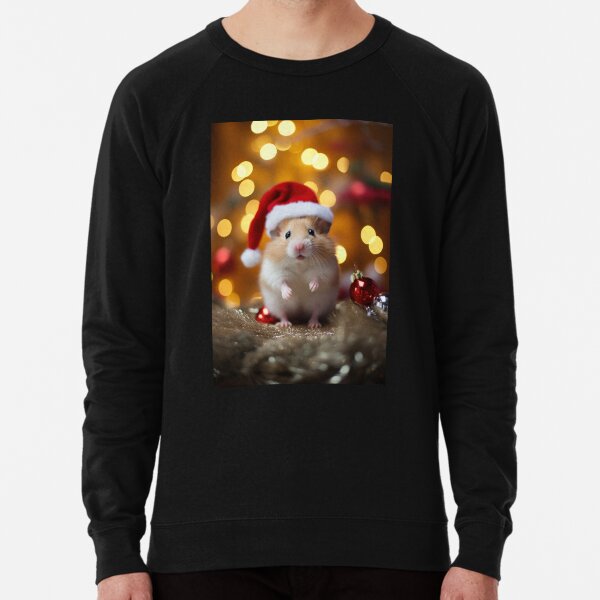 Cutest Hamster with Christmas Hat