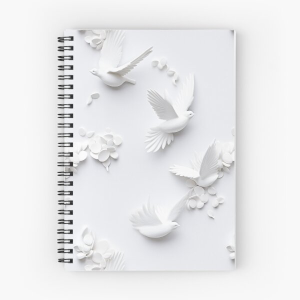 Item preview, White Porcelain Doves Flying designed and sold by allthis.