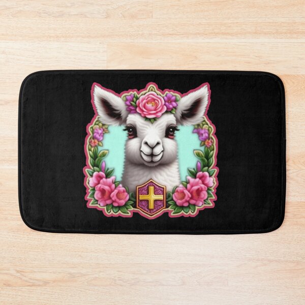 Item preview, Lama cross floral  designed and sold by Roxburylane.