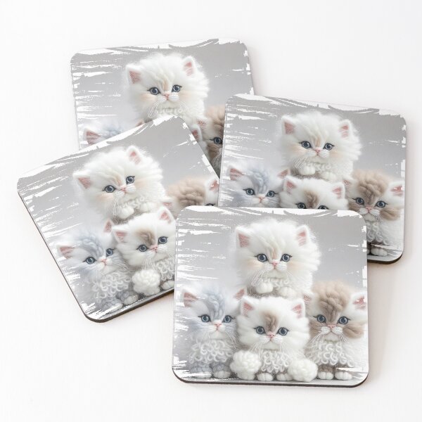 Item preview, A round, puffy, cuddly pile of adorable sibling kittens. designed and sold by Natcharee.