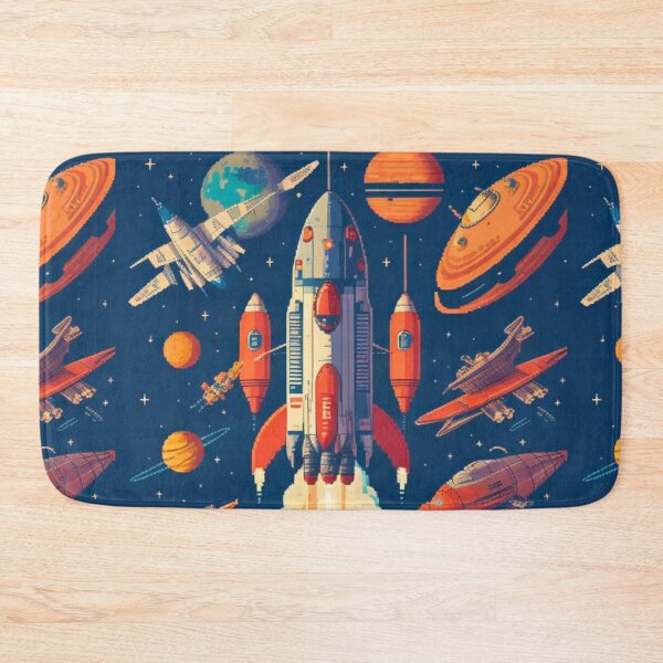 Item preview, Spacecraft - Space pixel exploration 2.  designed and sold by IguaranDesign.