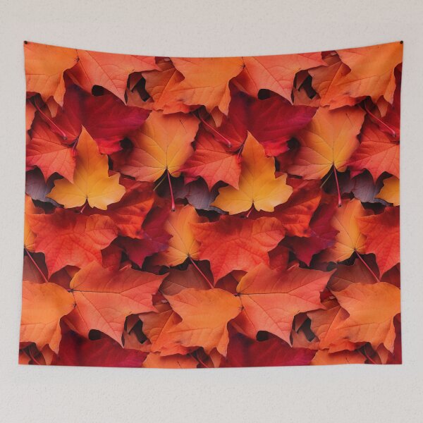 Item preview, Colorful Autumn Leaves Fall Season Pillow designed and sold by allthis.