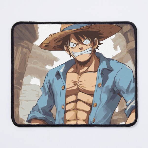 Item preview, stronger luffy blue shirt fan art designed and sold by RE-AL.