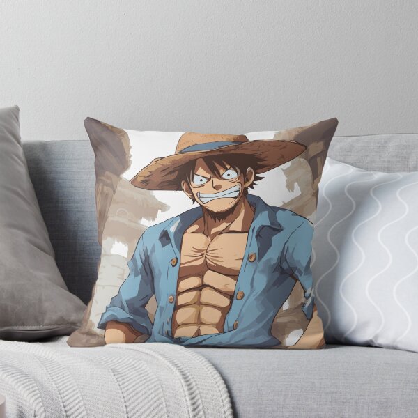 Item preview, stronger luffy blue shirt fan art designed and sold by RE-AL.