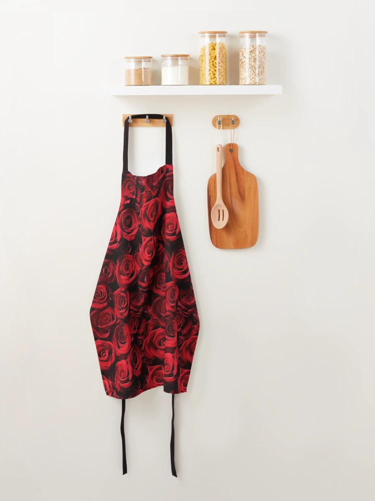 Thumbnail 4 of 6, Apron, Red Roses designed and sold by allthis.