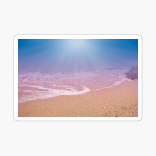 Dreamland Beach and Seashore In The Morning 2 Sticker