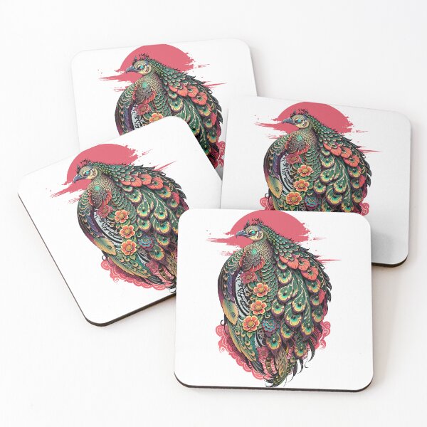 Item preview, Phoenix Peacock Pride cock design illustration designed and sold by khaq.