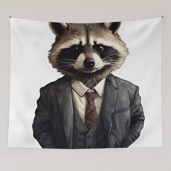 Item preview, Raccoon in clothes designed and sold by abmkf.