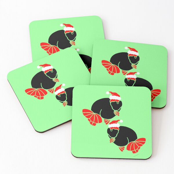 Item preview, Oranda Goldfish Pair Santa 90623A designed and sold by Nosnah.