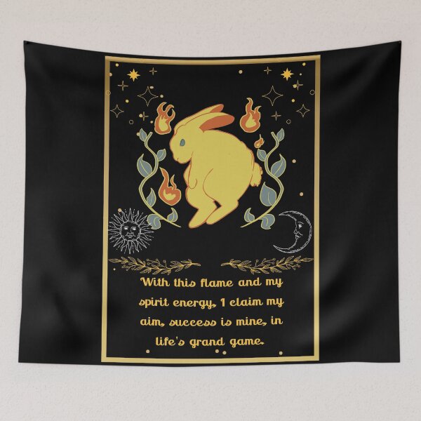 Item preview, Rabbit Spiritual Animal Aesthetic Halloween Decor designed and sold by Yellowriversss.