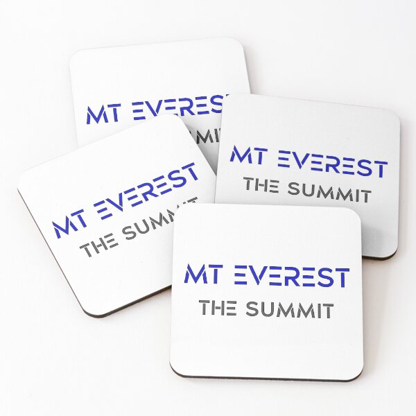 Item preview, MT EVEREST, THE SUMMIT.  STENCIL FONT, BLUE AND GREY designed and sold by AASparksDesigns.