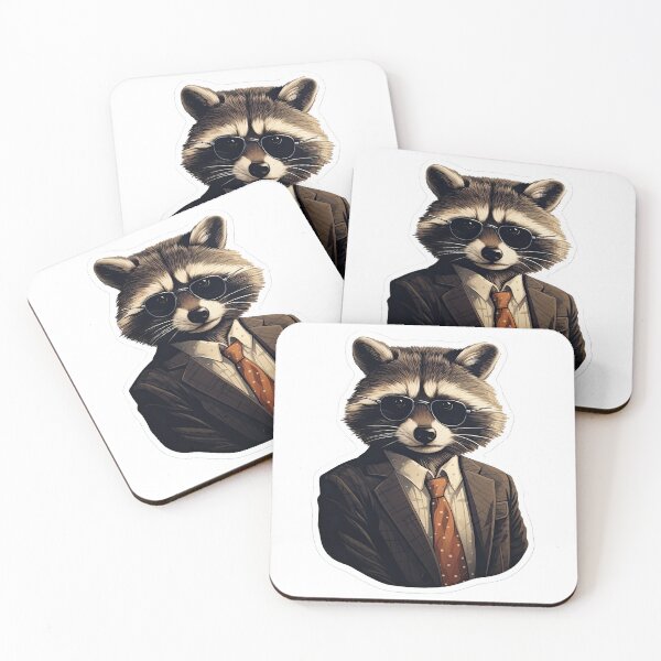 Item preview, Raccoon in a suit designed and sold by abmkf.