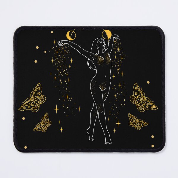 Item preview, Astrology Mystery Faerie Goddess Moon Phase Moth Univesrt designed and sold by Yellowriversss.