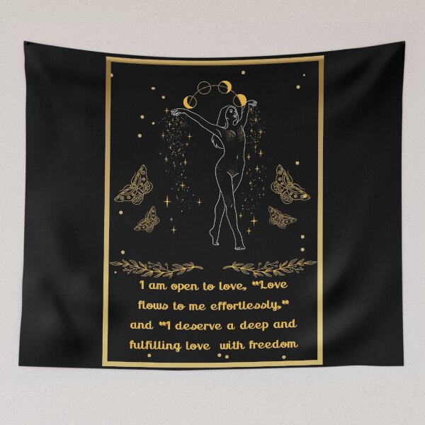 Item preview, Astrology Mystery Faerie Goddess Moon Phase Moth Univesrt designed and sold by Yellowriversss.